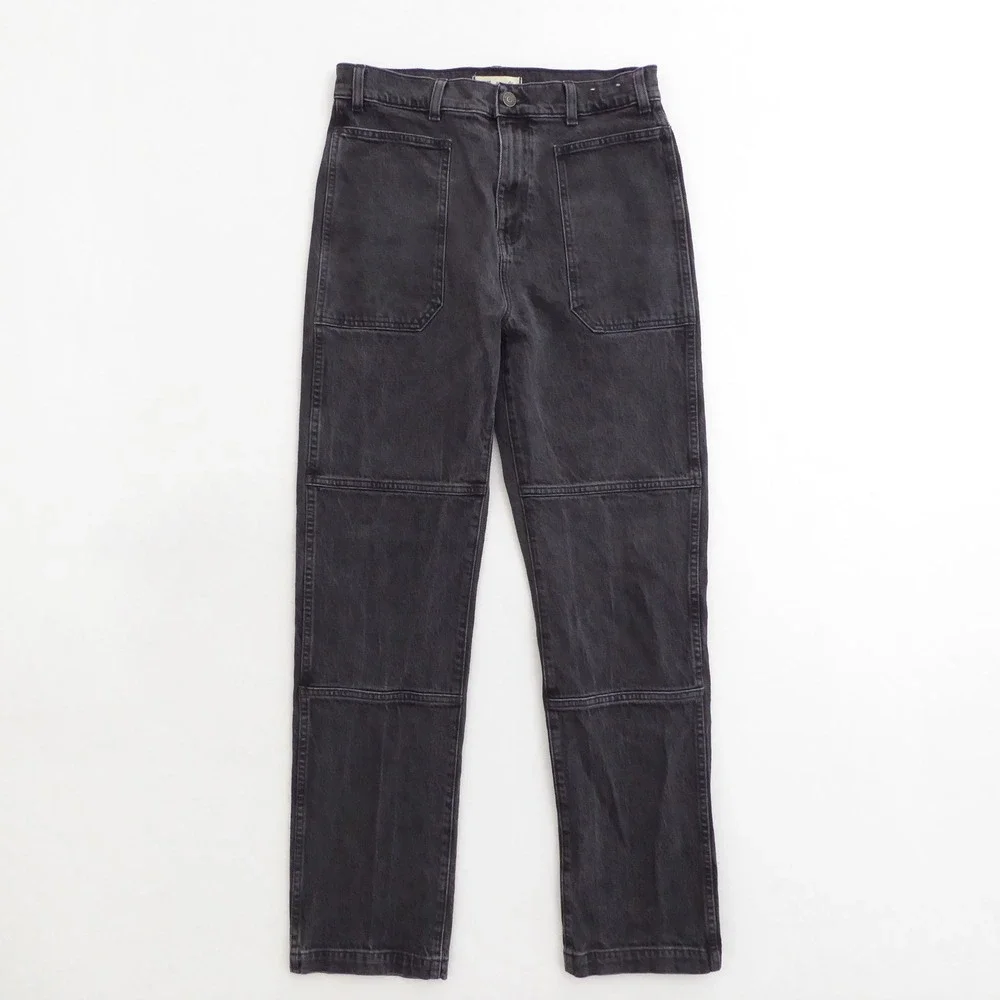 Madewell 90s Straight Jeans Charcoal Black Wash Size 29 High Rise Denim - Picture 1 of 10